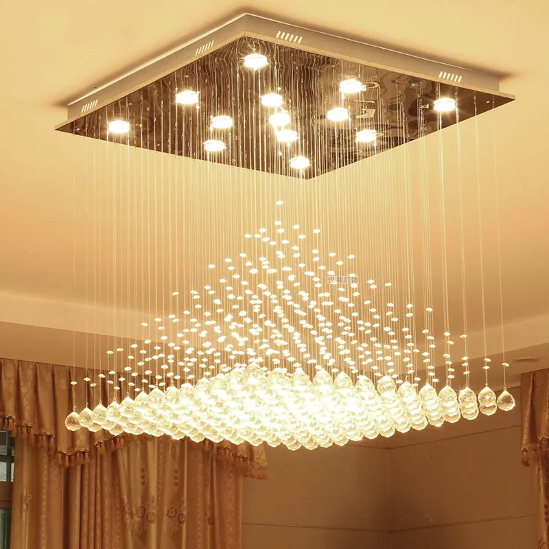 Подвесной светильник s светодиодный с кристаллами лампа для гостиной спальни