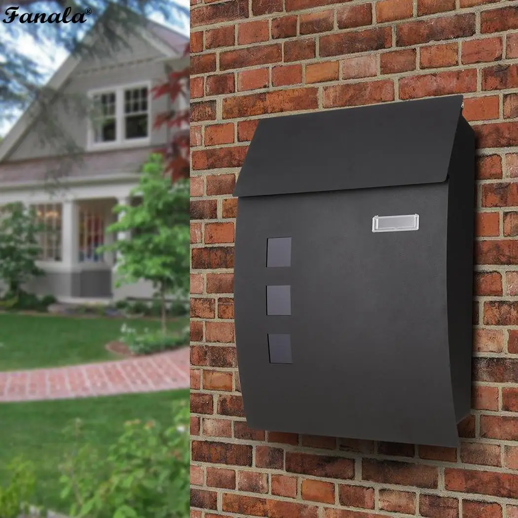 Ретро американский пасторальный настенный почтовый ящик вертикальный замок
