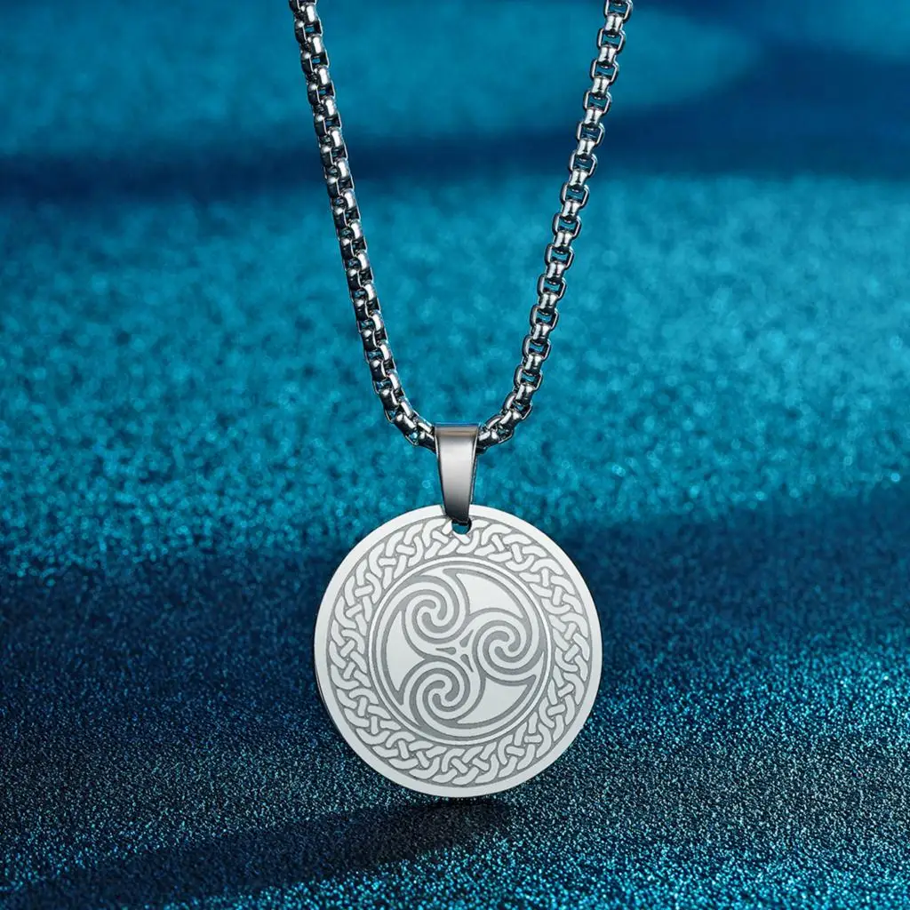 Женское колье с подвеской в виде викингов из нержавеющей стали | Украшения и