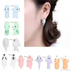 Серьги в виде маленьких животных, бегемотиков, динозавров, акул, корги, европейские и американские индивидуальные стильные серьги, ювелирные изделия, оптовая продажа