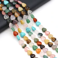 natural stone beads heart shaped mix color exquisite loose spacer beaded for jewelry making diy bracelet necklace accessories