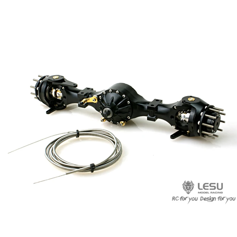 LESU металлический фланец ось дифференциальный замок для 1/14 4x4 RC тягач