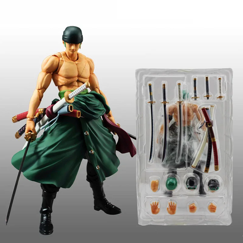 

Anime ONE PIECE Joints Movable Roronoa Zoro Action Figure Heroes DIY Assemble Model PVC Figurine Toy Boys Gift Collectibles
