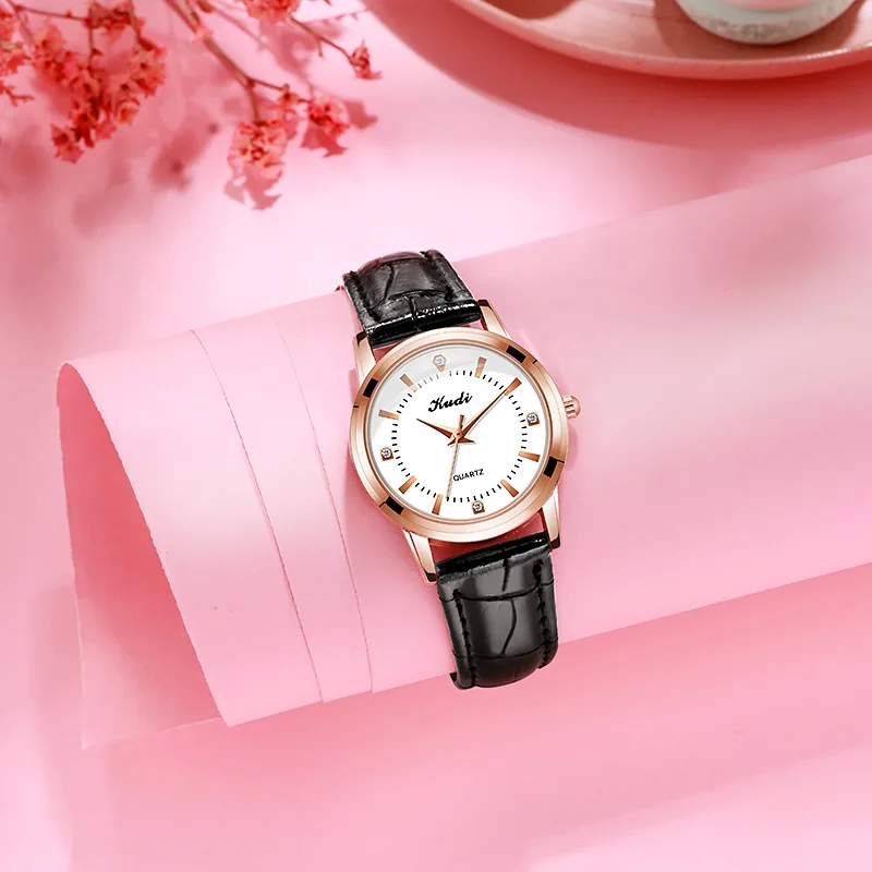 

YUNAO New 2021 Ladies Watch Waterproof Scale Diamond Fashion Women's Watch Belt High-end Quartz Watch Customized Casual Watch