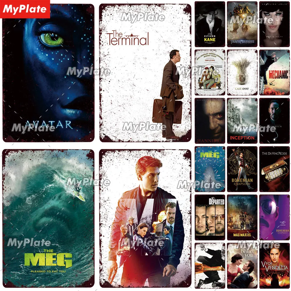 Плакат из фильма металлический знак винтажная табличка жестяная настенный декор