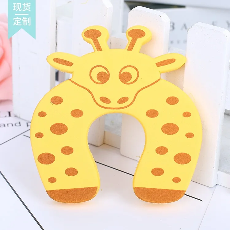 2pcs Baby Child Proofing Door Stoppers Finger Safety Guard Random Color Safety Guard Finger Protect Toy For Baby Animal Toys