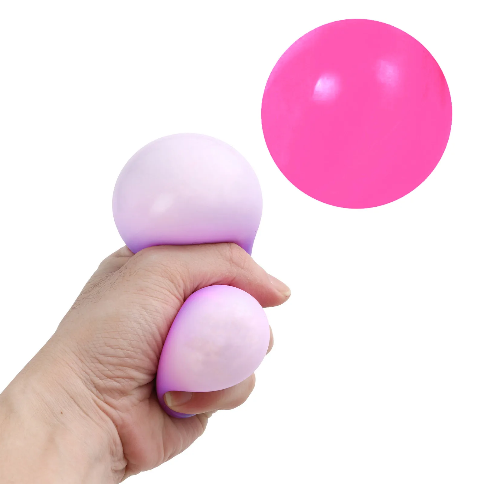 

Purple Stress Relief Squeezing Balls Creative Colorful Soft Novelty Hand Grip Pressure Grape Ball Kids Adult Classic Toy