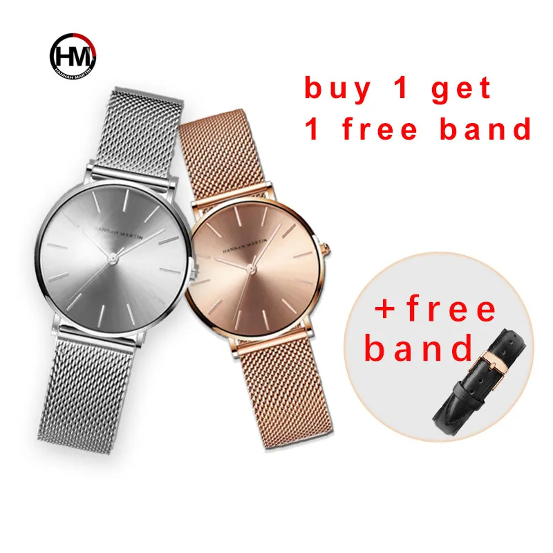 Новинка сетчатый ремешок из нержавеющей стали японский кварцевый механизм
