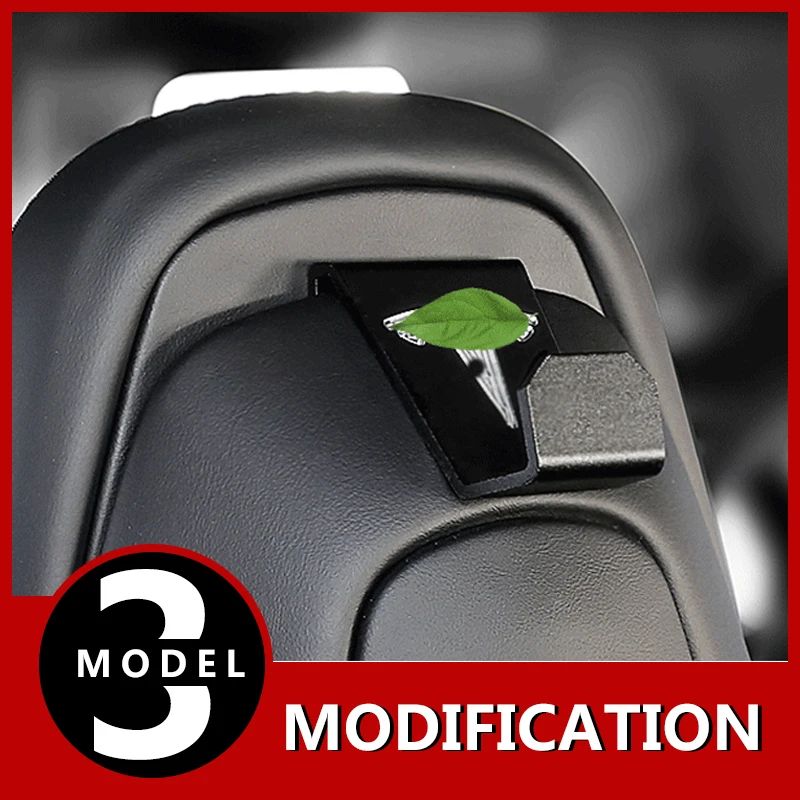 1 pcs Car Seat Back Headrest Mount Hanger Holder Storage Hook Clip with Tesla Logo for Model S X | Автомобили и мотоциклы