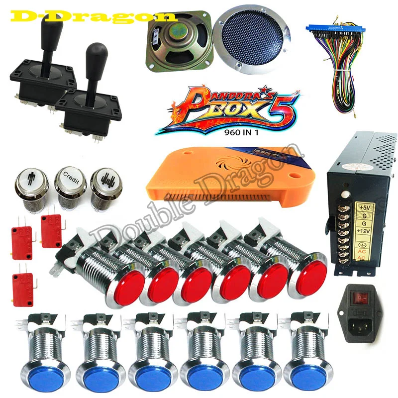 DIY аркадные пряди комплекты оригинальные детали Pandora Box 5/9 960 в 1 с блоком питания