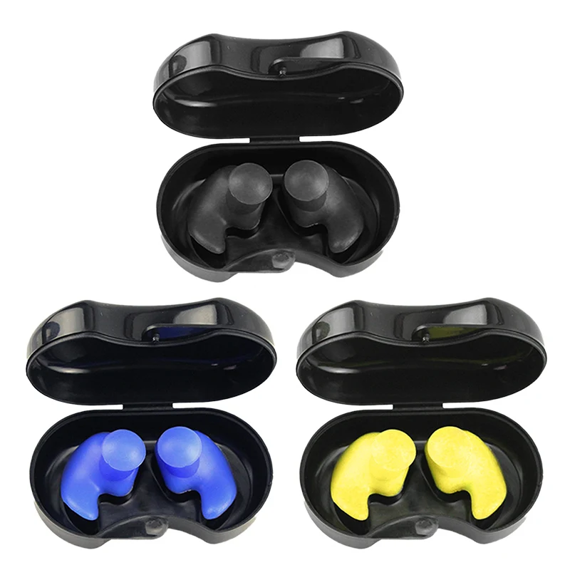 

Swimming Earplugs Diving Swim Soft Ear Plugs Waterproof Reusable Silicone Ear Plugs For Swimmers Showering Bathing Water Play