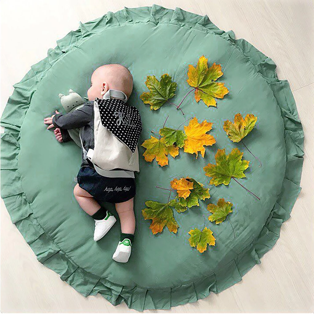 

Newborn Photography Props Mats Baby Toys Mat Kids Round Rug Soft Baby Play Mat Cotton Crawling Mats Baby Photography Accessories