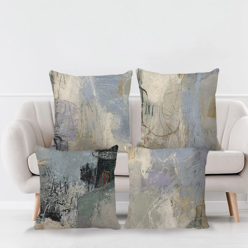 

4 PCS Nordic Cushion Covers 45X45CM Throw Pillows Cover Modern Fashion Home Sofa Bed Pillow Case Decorative