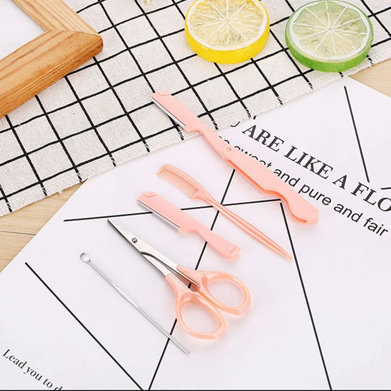 5 шт./компл. женский макияж инструмент для лица губ волос бровей бритва триммер