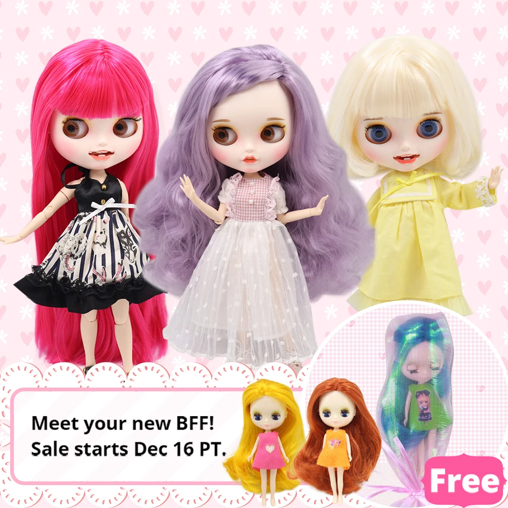 ICY Blyth кукла на заказ с руками Набор для тела Новая Улыбка Рот матовое лицо 1/6 игрушки BJD DIY модные куклы подарок для девочки специальное предложение