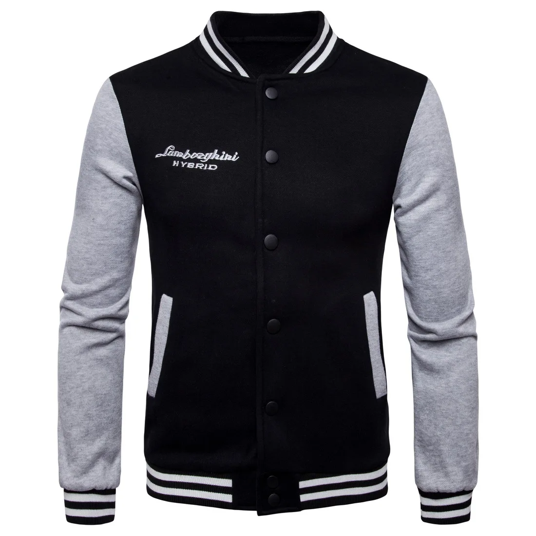 

Men Women Streetwear Hoodies Solid Color Fleece Baseball Jackets Fitness Tracksuits Spring Autumn Clothing Man Sweatshirts