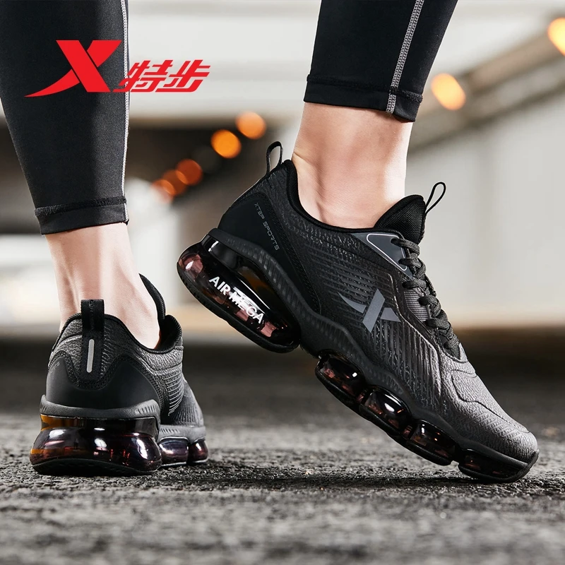 Мужские кроссовки для бега Xtep AIR MEGA осенне зимняя дышащая обувь с воздушной