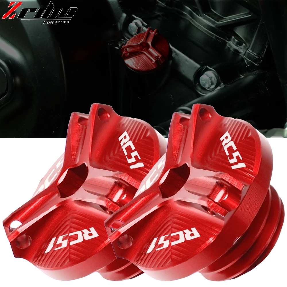 

For Honda RC51 Motorcycle M20*2.5 CNC Aluminum Engine Oil Filter Cup Plug Cover Screw For Honda RC51 RC 51 RC-51 2000-2006