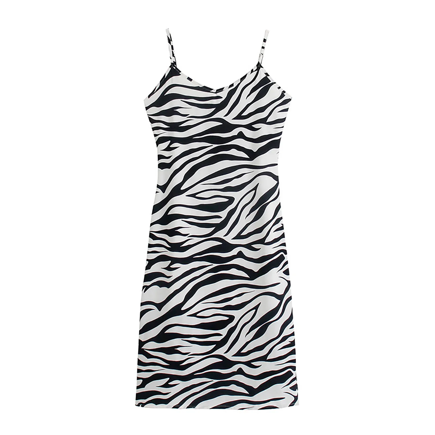 

JC·KILIG 2021v Neckline Zebra Slim Dress DP9407