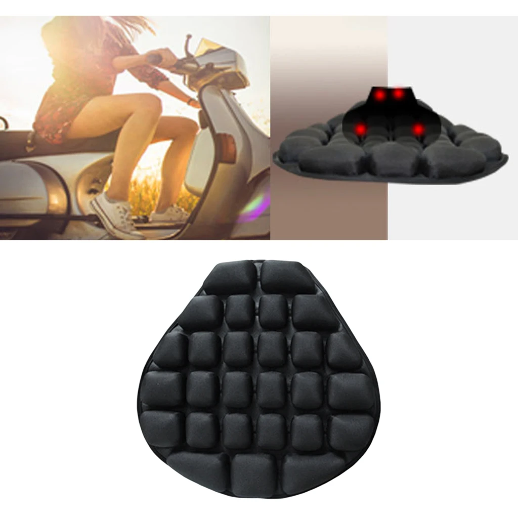 

Air Motorcycle Seat Cushion Comfort Ride Seat Pad for Cruiser Touring Saddles
