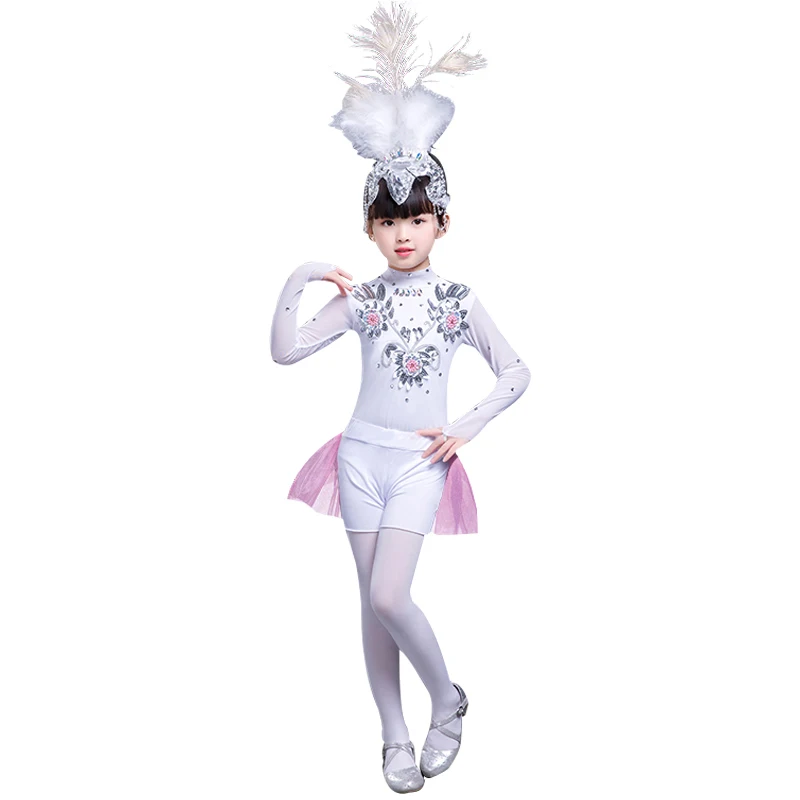 Girls Dance Costumes Kindergarten National Dancing Uniform Elegant Carnival Peacock Stage Performance Clothing Halloween | Тематическая