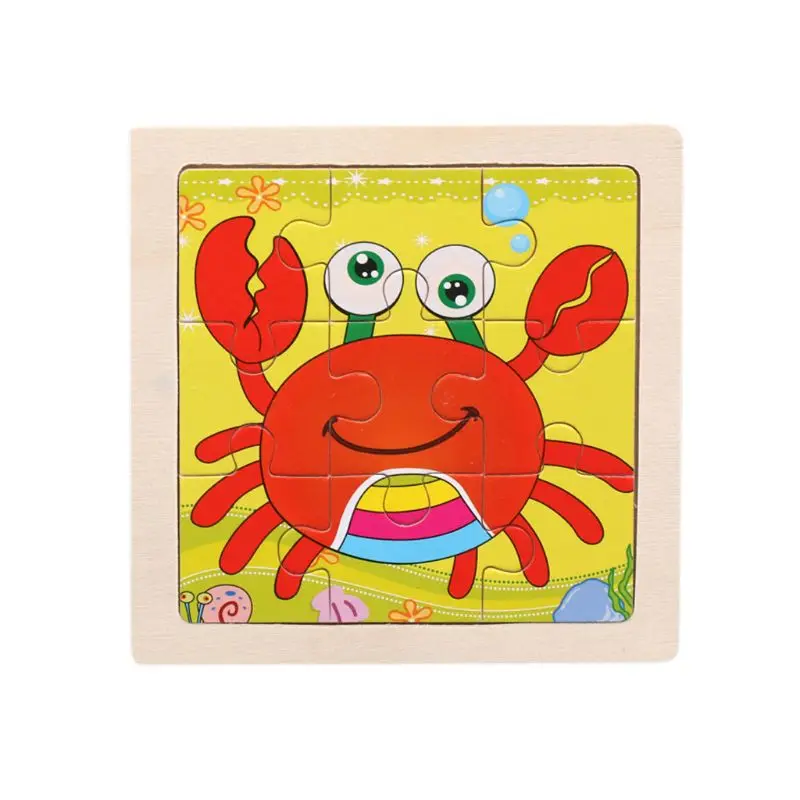 

Mini Size Kids Toy Wood Puzzle Wooden 3D Puzzle Jigsaw for Children 23GD