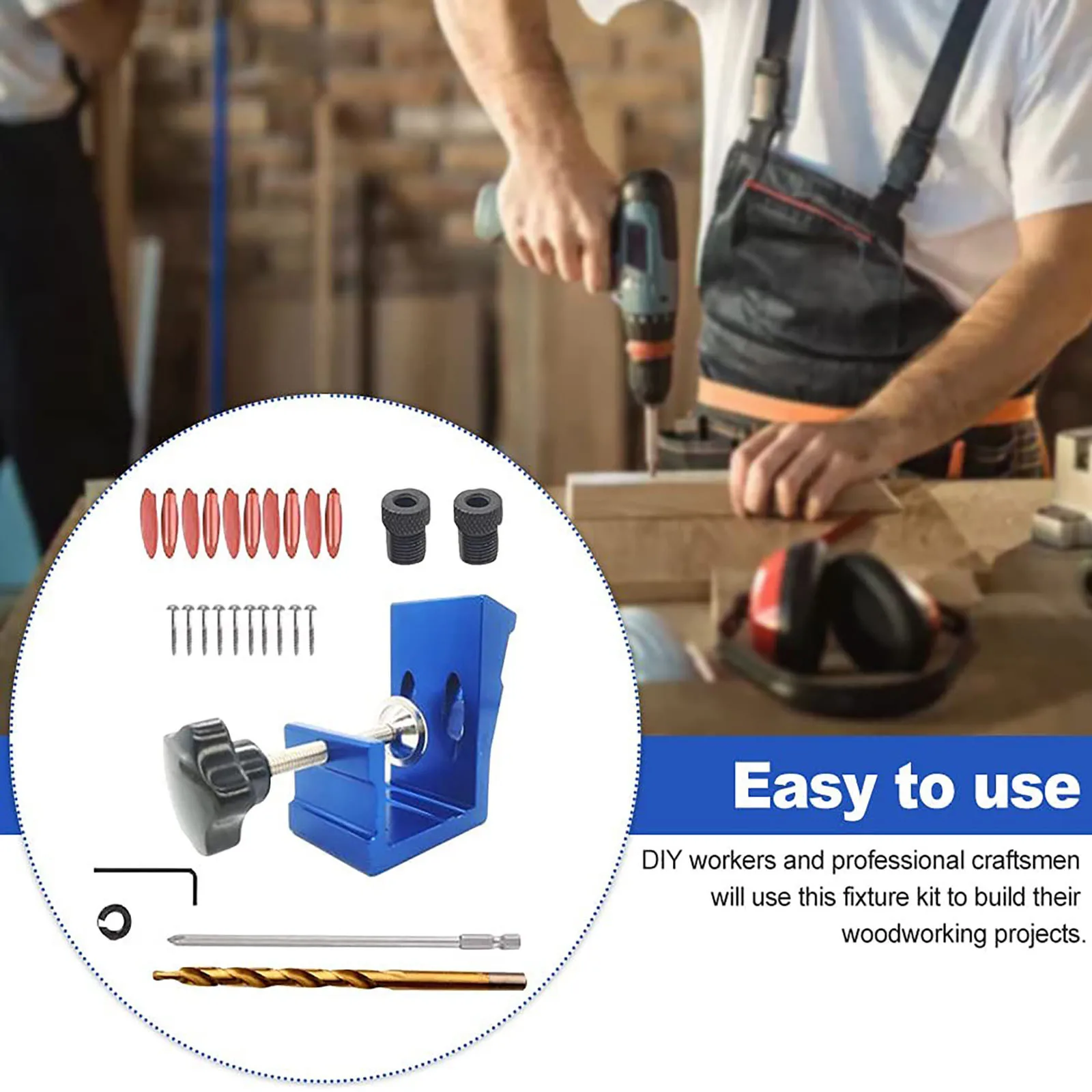 

40# 27-piece Woodworking Hole Locator Hole Punching Locator Home OutdoorTool Parts Template Door Cabinets Tool Parts Accessories