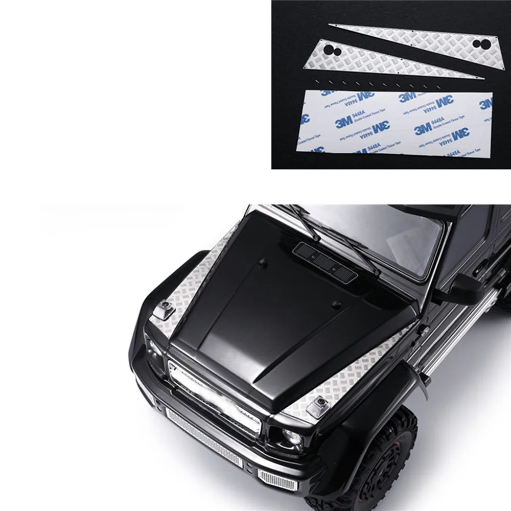 Передняя противоскользящая панель капота из нержавеющей стали для 1/10 TRAXXAS TRX6 G63