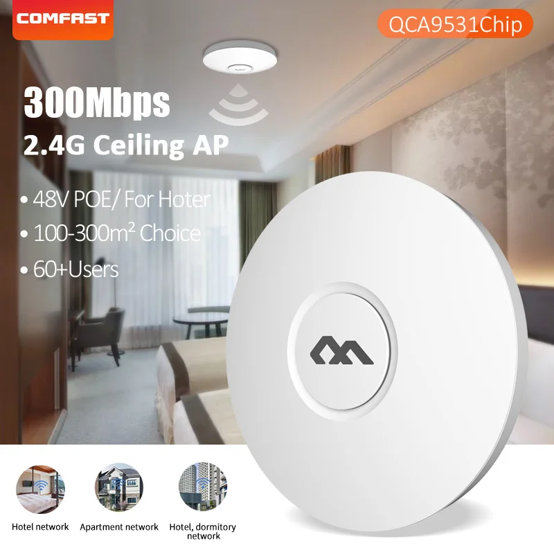 Wi fi роутер Comfast 300 Мбит/с 2 4 ГГц|Беспроводные роутеры| |