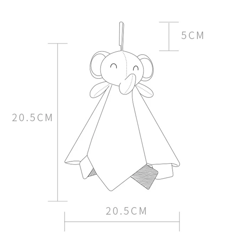 

Baby Sleeping Toy Appease Towel Newborns Crib Stroller Hanging Mobile Toy For Infant Animal Rattle Soothing Hand Baby Plush Doll
