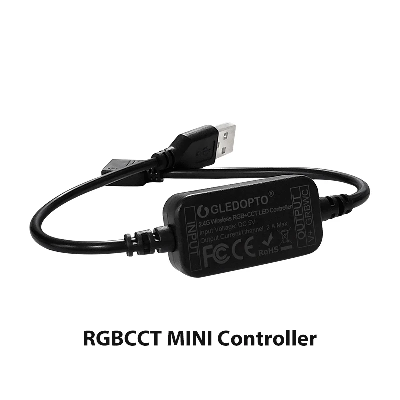 RGBCCT CONTROLLER Умный zigbee контроллер RGBWW mini Smart 5 В usb rgb+ cct компьютерный ТВ светодиодный свет с zigbee hub echo - Испускаемый цвет: RGBCCT CONTROLLER