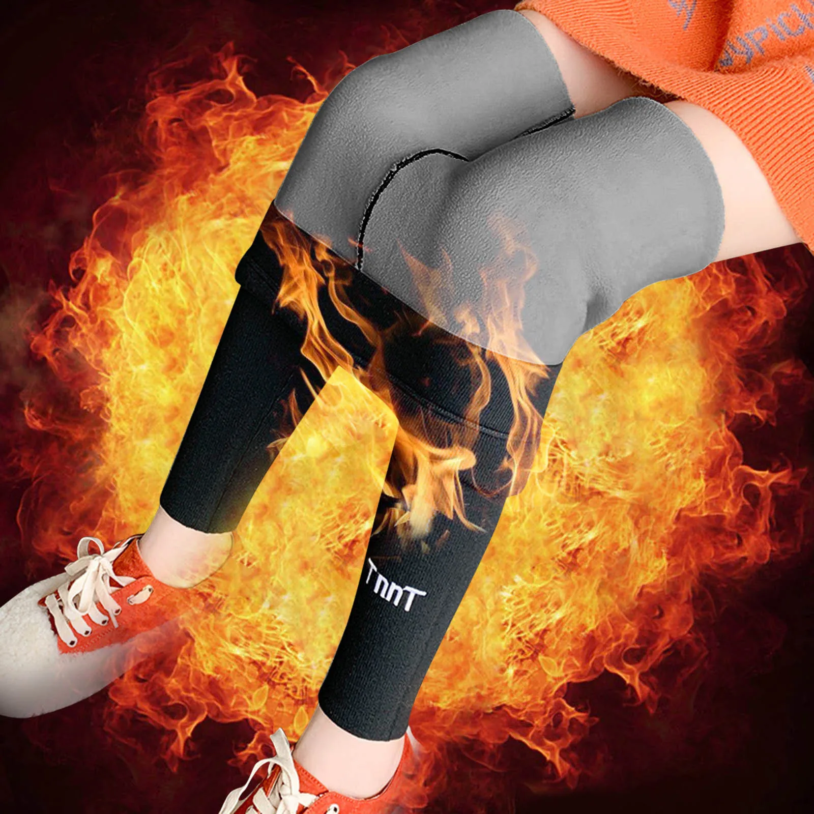 

Women's Warm And Thickened Cashmere Wear In Winter High Waist Lamb Cashmere Leggings Pants And Cold Resistant Trousers#8