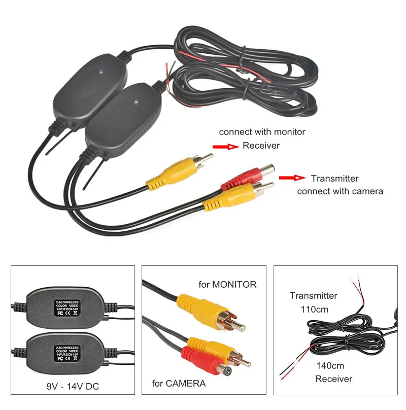 DIYKIT беспроводной 4 3-дюймовый складной TFT ЖК-монитор автомобиля HD вид сзади