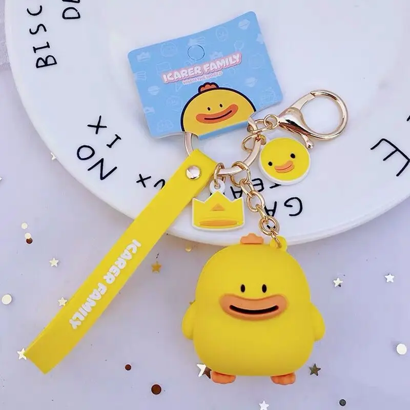 2021 Creative Cute Glue Doll Cloud Bunny Duck Keychain Boy Girl Car Keyring Chain Ring Backpack Pendant Lovers Delicate Gifts | Украшения и