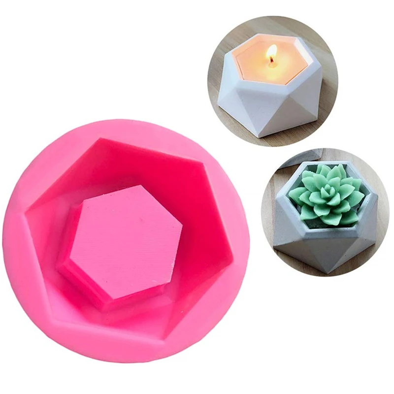 Силиконовая форма сделай сам для цветов горшков свечей в форме алмаза