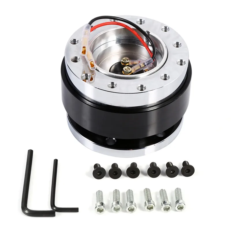 

Universal Car Steering Wheel Quick Release Hub Racing Adapter Snap Off Boss Kits