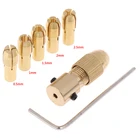 7 шт.компл. вал электродвигателя мини патрон для дрели крепление 0,5 мм-3,0 мм маленькое сверло микро патрон фиксирующее устройство