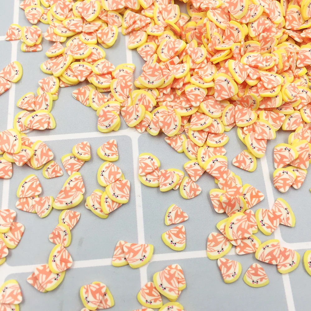 Полимерная глина 60 г ломтики пиццы поливальная для рукоделия украшения сделай