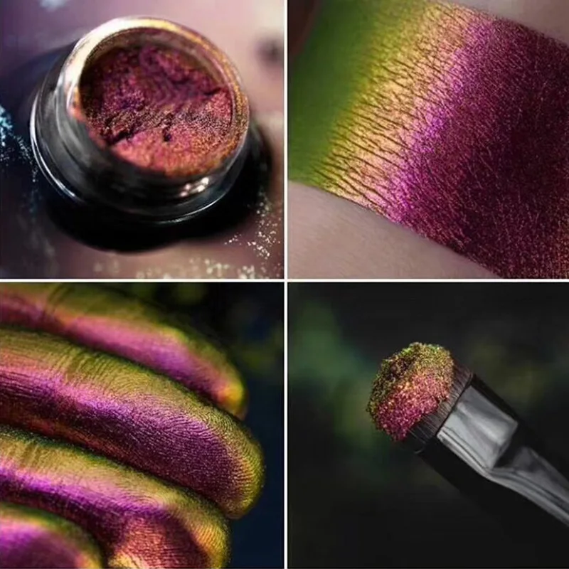 Оптические тени для век пигменты-хамелеоны спектрахромные пудра макияжа