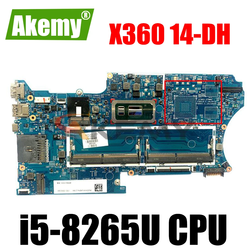 

STOCK, FUNCTIONAL WELL, 18742-1 448.0GG03.0011 LAPTOP MOTHERBOARD For HP PAVILION X360 14T-DH 14-DH ,ONBOARD i5-8265U
