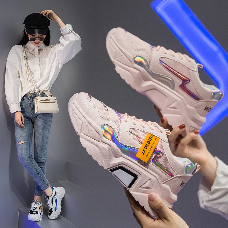 

2021 Women Shoes New Sneakers Fashion Casual Camfortable Women Vulcanize Shoes Flat Platform Footwear Femme Krasovki