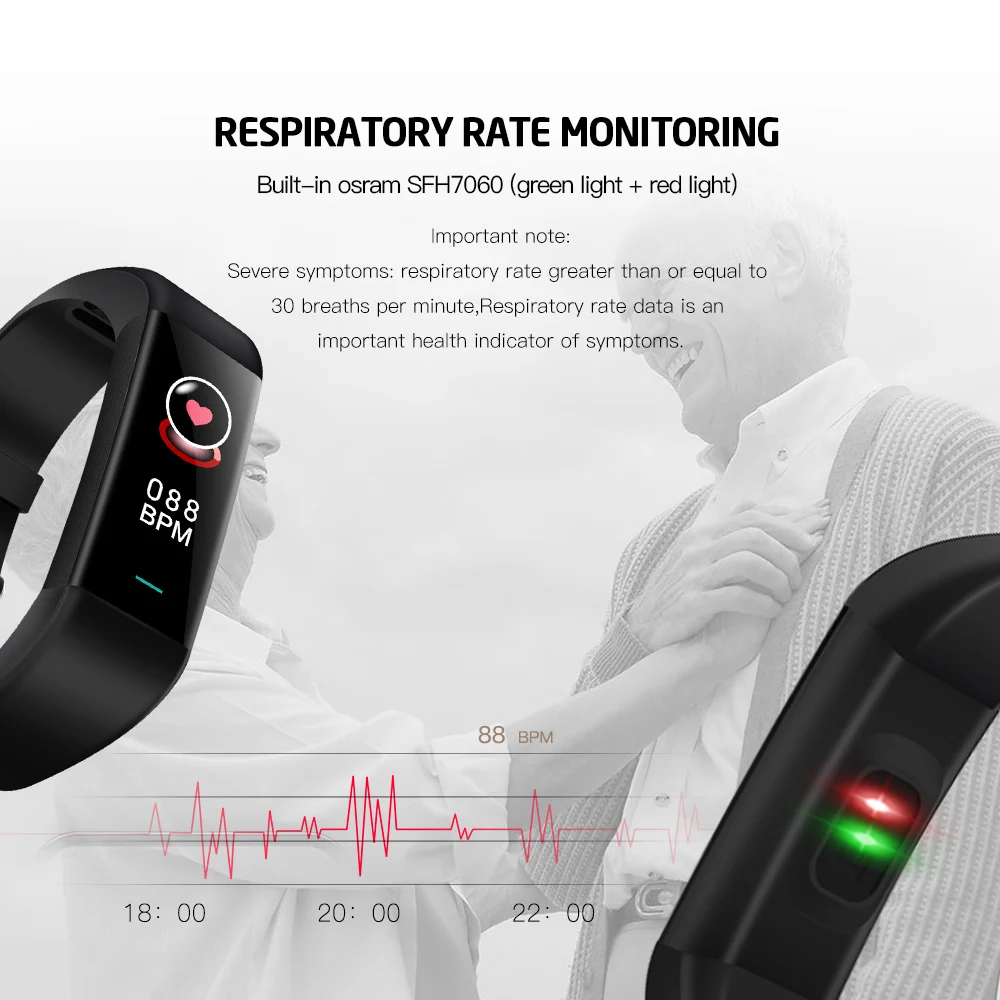 Смарт-браслет медицинский унисекс SpO2 монитор HRV фитнес-трекер оригинальный