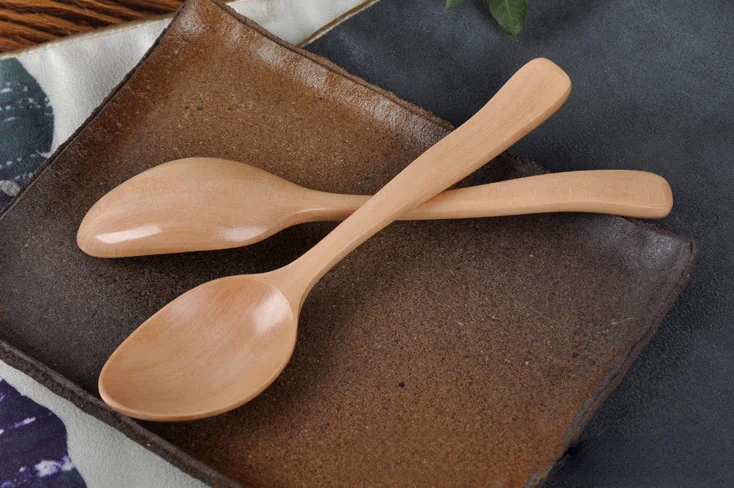 Retro Wooden Spoon Kitchen Cookware Tool Soup Tea Dining | Дом и сад