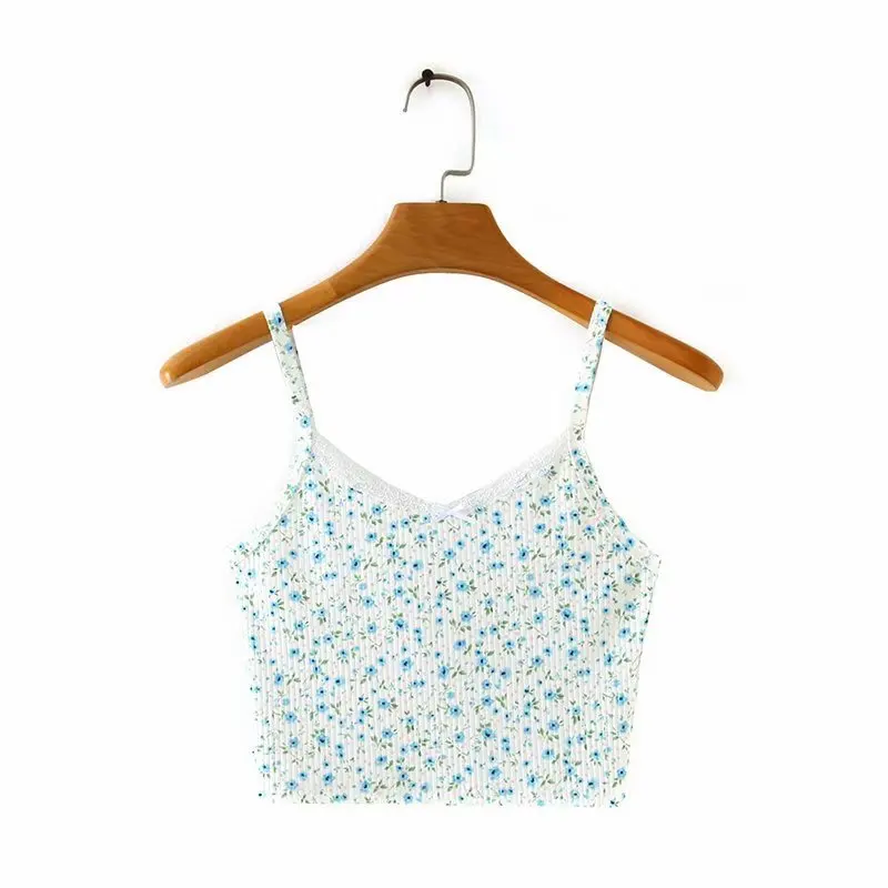 Ms XC1668 европейский и американский Ветер Новый Печатный кружевной маленький жилет