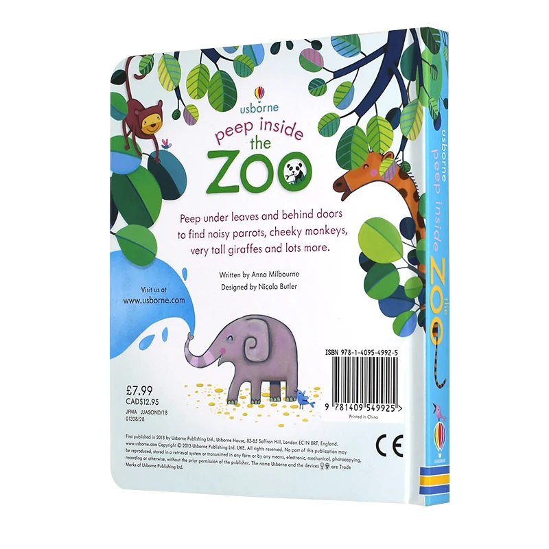 Детская книга для чтения с 3d-изображением животных | Канцтовары офиса и дома