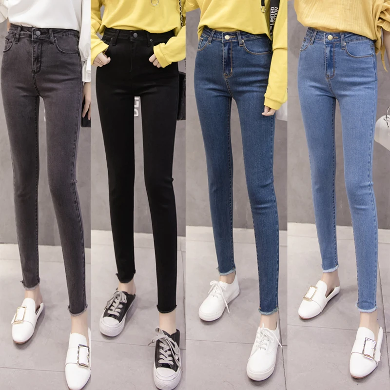 Женские джинсы обтягивающие джинсовые брюки весна-лето 2019 женские Сексуальные