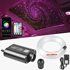 12 Вт RGBW Светодиодная лампа двигатель APPмузыкальный пульт дистанционного управления RF Звездный потолочный светильник комплект-смешанный волоконно-оптический кабель 0,75 мм 300 шт. 3 м