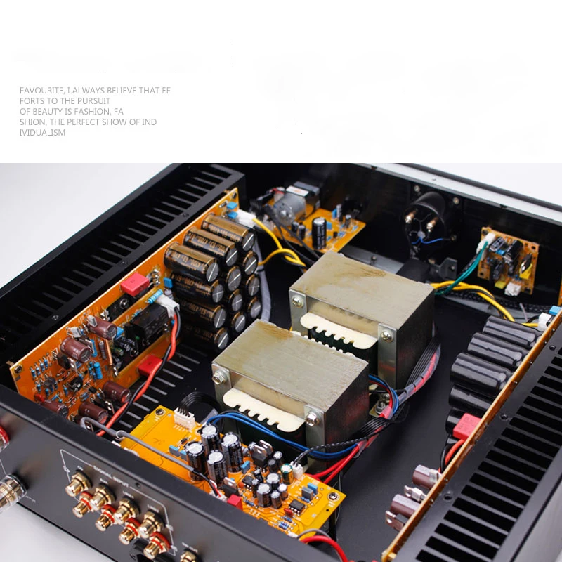 

HIFI pure power amplifier fever high-power field effect combined power amplifier 2.0 with remote control double E cow