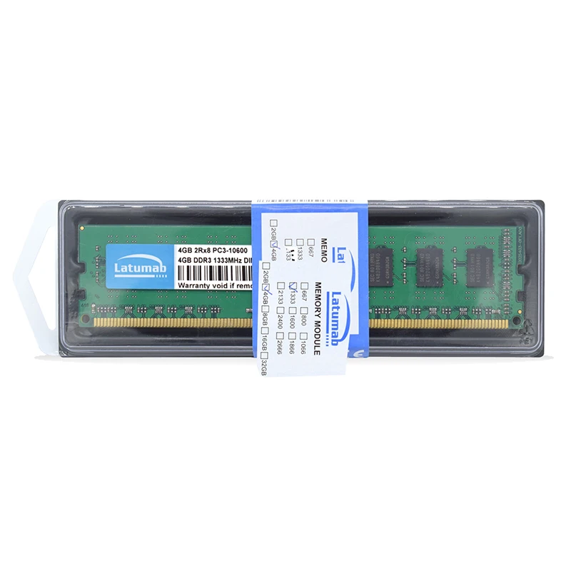Latumab ОЗУ DDR3 4 ГБ 8 16 1333 МГц память для настольного компьютера Память DIMM ПК
