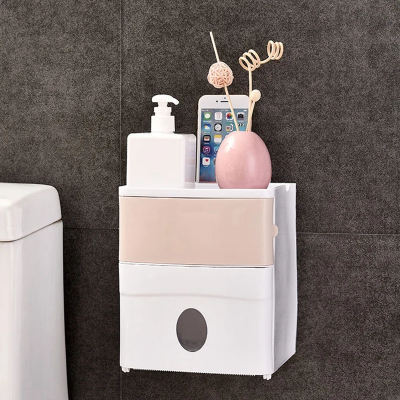 Ящик для хранения Пластик двойной Слои самоклеящаяся Водонепроницаемый